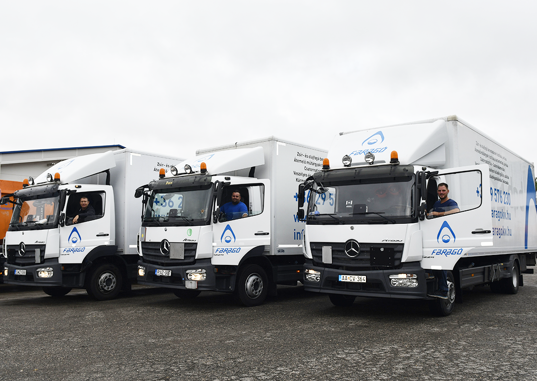 Zsír- és olajfogó berendezések tisztítása korszerű eszközökkel.