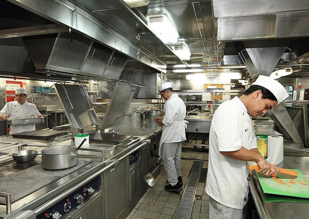 Zsírfogó karbantartás éttermekben.